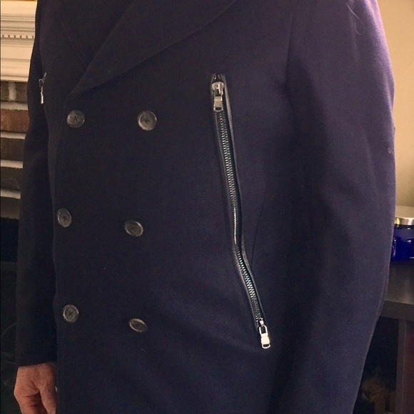 MICHAEL KORS DESIGNER PEA COAT Extra Large - Picture 10 of 11